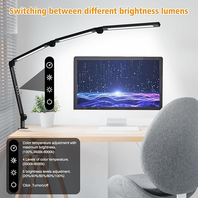 AILBTON Bright LED Desk Lamp - Image 6