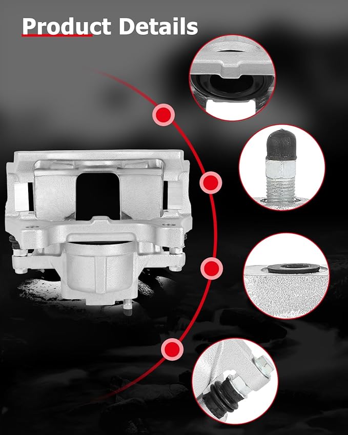cciyu Front Left Brake Caliper Assembly w/Bracket 18B5044A 2009 2010 2011 2012 For Dodge For Journey