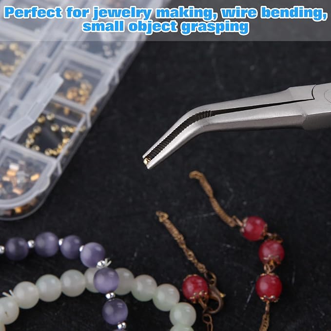 SPEEDWOX Long Reach Bent Needle Nose Pliers - Image 3