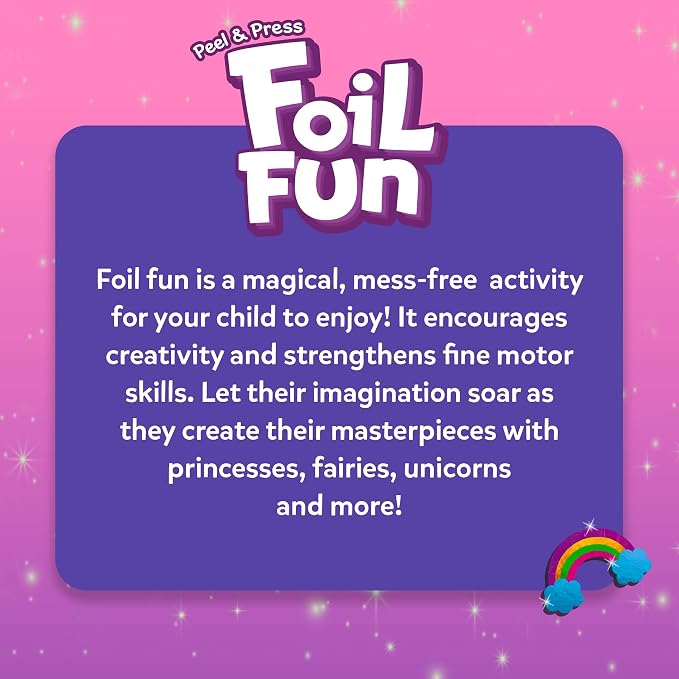 Skillmatics Foil Fun – Unicorns & Princesses, No Mess Art & Craft Kit | Craft - Image 8