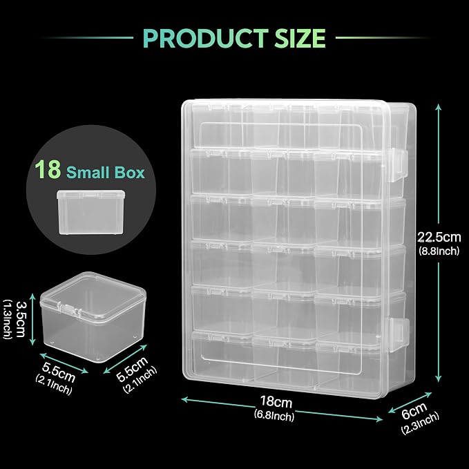 Plastic Storage for 210 Dices, Display Case - Image 2