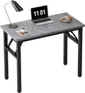 Need Small Folding Computer Desk, 31.5 Inch Writing Table, Sturdy Foldable Desk by Need
