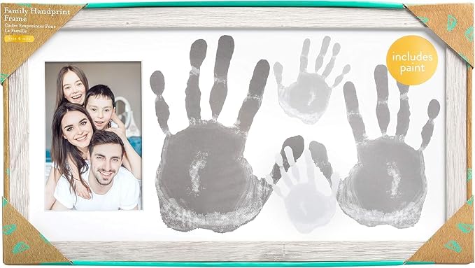 Kate & Milo DIY Family Handprint Frame Kit, Family Photo Keepsake, Kids Craft - Image 8