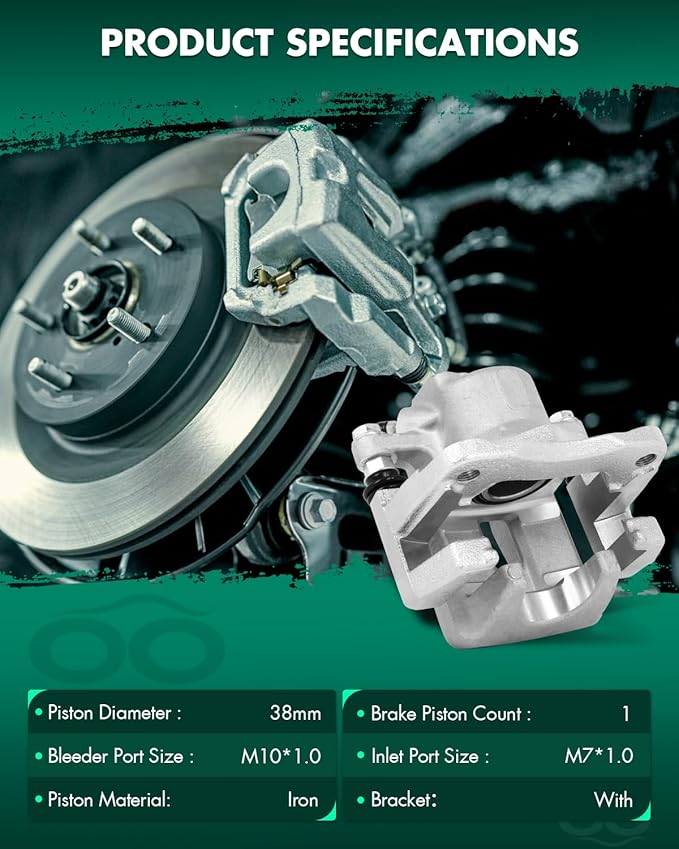 SCITOO 19B3192 Rear Right Disc Brake Caliper Assembly w/Bracket For Toyota For RAV4 2006-2012