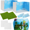 Ecmln 8 Pcs Cardboard Diorama Kit Includes Diorama Box by Ecmln