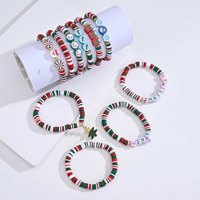 Friendship Bracelets for Girls, 10-Piece Cute Preppy Beaded Bracelet Set for - Image 8