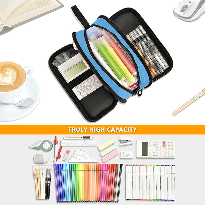 Custom White Airplane Aircraft Pencil Case Box Boys Girls Personalized Name - Image 2