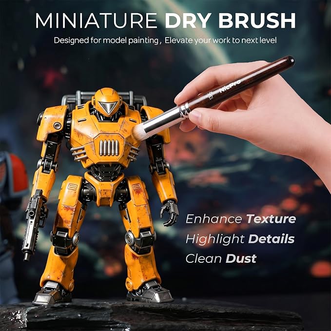 Nicpro Miniature Paint Brushes Dry Brush - Image 2