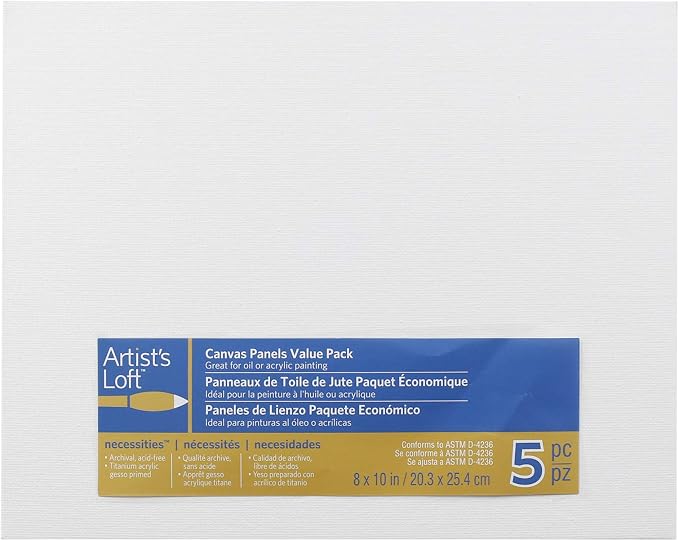 5 Count 8 x 10 Canvas Panels by Artist's Loft - Image 3