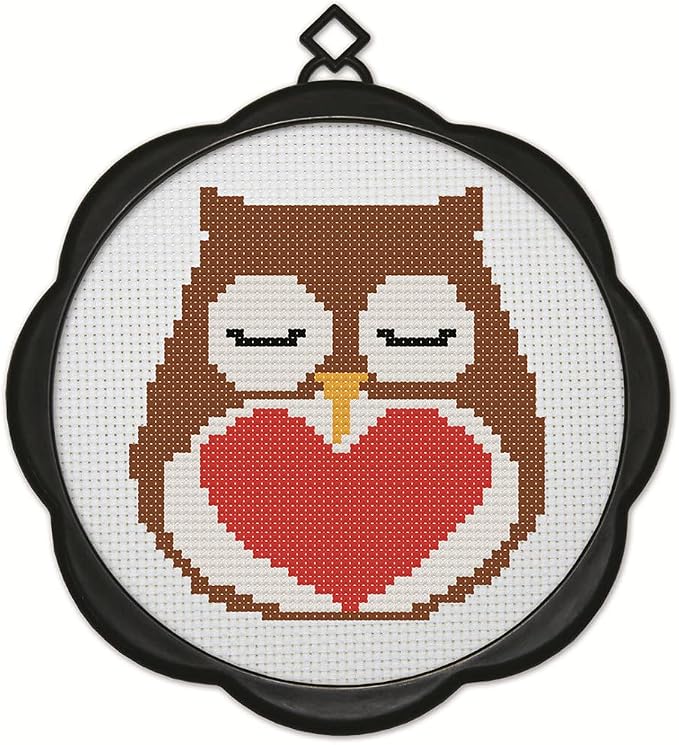 Awesocrafts Cross Stitch Kits Owl 11CT Stamped Patterns Easy Cross Stitching by Awesocrafts