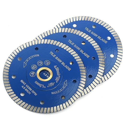 3pc/Lot 4.5 inch Diamond Blade Super Thin Diamond Turbo Saw Blade Porcelain Tile Blade for Granite Marble Ceramic Tile Cutting