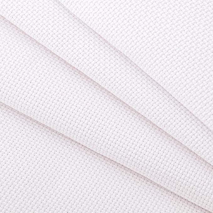 Cross Stitch Aida Fabric 18 Count, 59 by 39 Inch Large Size, Classic Reserve by MYFAMIREA
