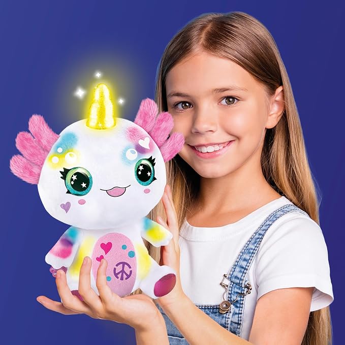 Canal Toys Airbrush Plush Light Up Axolotlcorn - Image 5