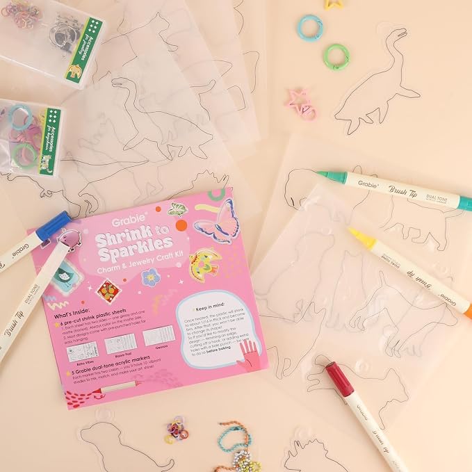Grabie DIY Shrink Art Craft Kit Jewelry Making Kit - Image 2