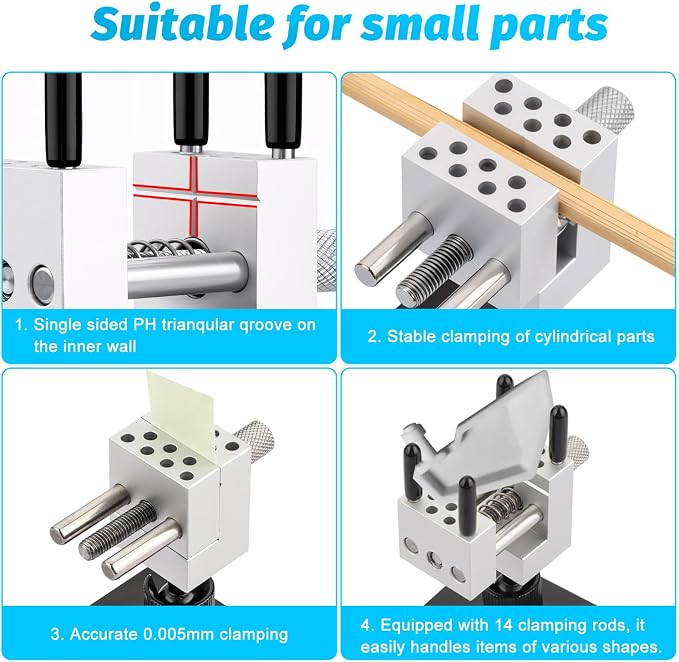Mini Vise Table Top Clamp, 2in1 Mini Portable Table Vise - Image 3