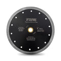 DT-DIATOOL Diamond Granite Blade 8 Inch for Marble Porcelain Tile Ceramic Diamond Cutting Disc with Mesh Turbo Diamond Segments