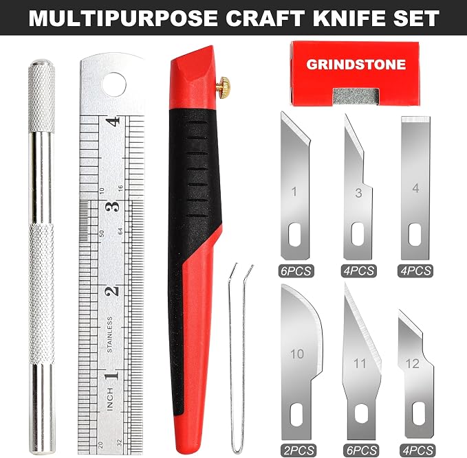 FASTPRO 31-Piece Precision Hobby Knife Set, Craft Knives - Image 2