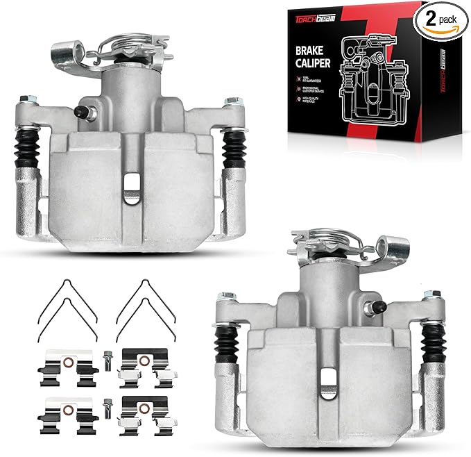 Torchbeam Rear Brake Calipers Set for Dodge 2013-2016 Dart, Rear Left and Rear Right Calipers Replace # 18B5424+18B5425