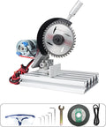 RATTMMOTOR 5" Mini Table Saw for Craft Q99-7 Multipurpose Portable Small Hobby Table Saw Cutting Machine 110V-220V, 0-45° Angle Adjustable, 997 Motor 18000RPM for Crafts