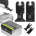 Smithology 24PCS Oscillating Saw Blades - 6 Japanese Tooth & 18 Standard Multi Tool Blades Kits, 33mm & 44mm with Precision-Ground Teeth, for Cutting Wood, PVC, Laminate Flooring, & Drywall