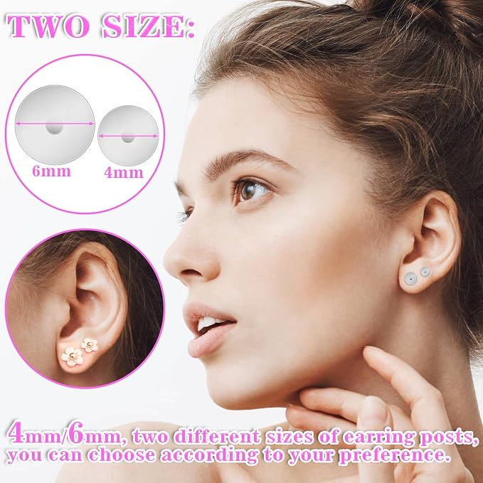 Anezus Jewelry Glue With 600pcs Stainless Steel Earring Posts and Backs - Image 6