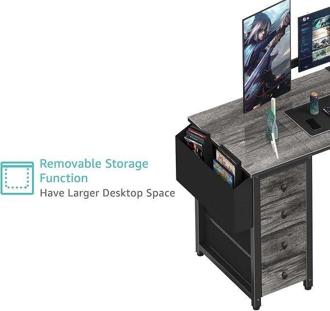 Lufeiya L Shaped Gaming Desk - Image 9