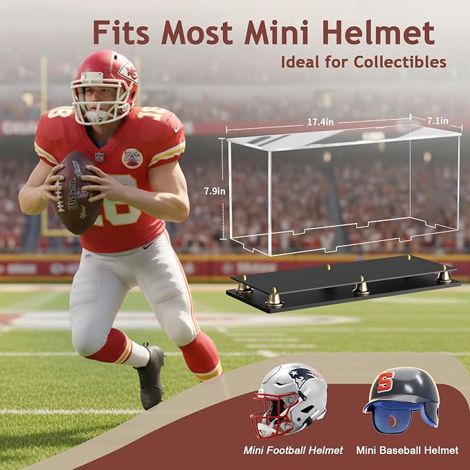 Double Mini Helmet Display Case - Image 4