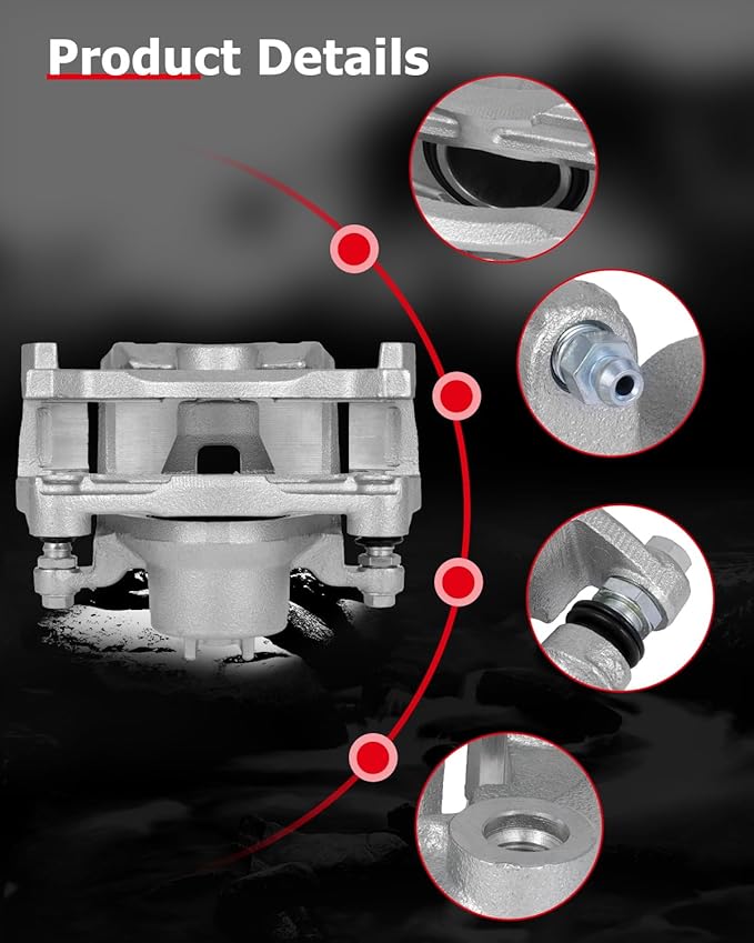cciyu Front Right Brake Caliper Assembly w/Bracket 19B7103 2013 2014 2015 2016 2017 2018 2019 2020 2021 For Nissan For Altima,2014 2015 2016 2017 For Nissan For LEAF