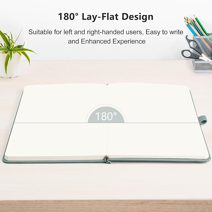 RETTACY Blank Journal Notebook, 192 Pages, A5 Medium Size | Leather Hardcover - Image 6