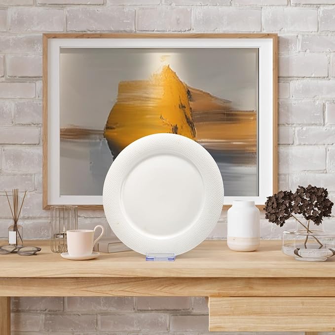 Frcctre 30 Pack Acrylic Easel Stand Plastic Plate Stands Adjustable Clear - Image 5