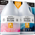 Nicpro 2 Gallon Crystal Clear Epoxy Resin Kit, Not Yellowing & Bubbles Free by Nicpro