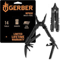 Gerber Gear Multi-Plier 600 - 14-in-1 Multitool with Sheath, Needlenose Pliers, Screwdriver, Serrated Knife, Wire Crimper, Bottle Opener, Can Opener & More - Made in USA - Black with Sheath