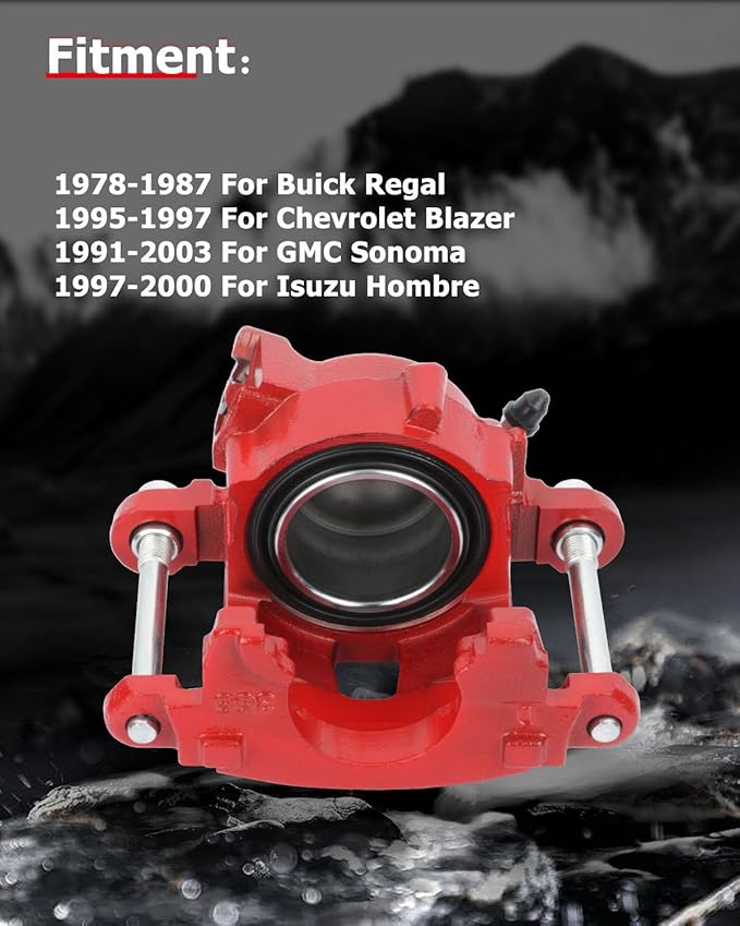 cciyu Front Left Brake Caliper Assembly 18-4072 For Avanti 1968-1985,For Buick 1978-1987,For Chevy 1978-2003,For GMC 1978-2003,For Isuzu 1996-2000,For Oldsmobile 1978-1988,For Pontiac 1978-1992
