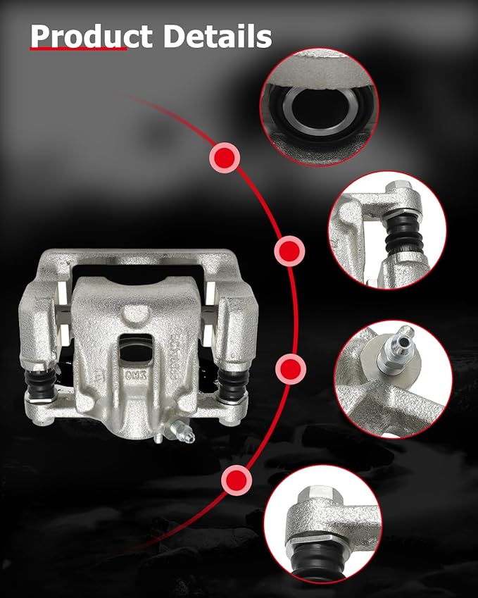 cciyu Rear Left & Right Brake Calipers Assembly w/Bracket 19B3101 19B3100 For Hyundai For Sonata/For Tucson,For Kia For Magentis/For Optima/For Sportage