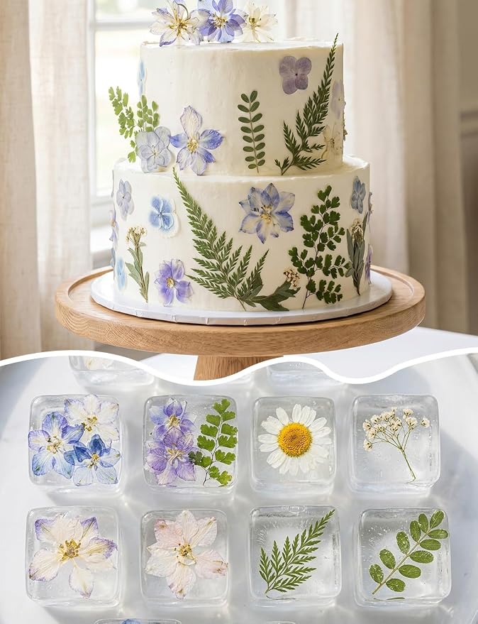 120pcs Dried Pressed Hydrangea Flowers - Image 4