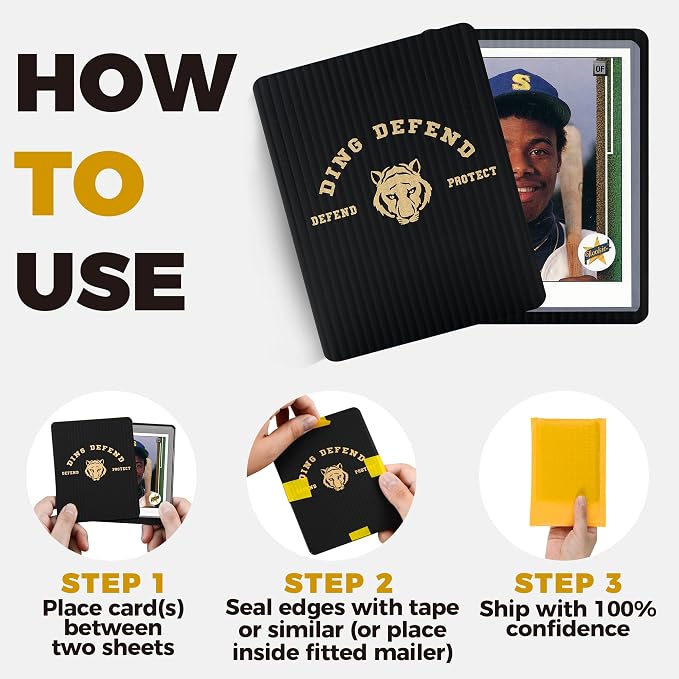 510 Pack Ding Defend Trading Card Shipping Protectors Hard Plastic Card Slab - Image 5