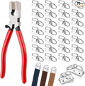 70pcs Key Fob Hardware Set 1 Inch by YINGKESI