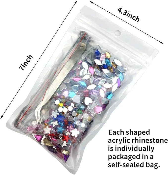JPSOR 600pcs Rhinestones Crystal Gems - Image 5