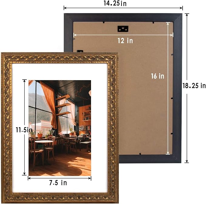 Golden State Art, 12x16 Ornate Bronze Color Frame - Image 7