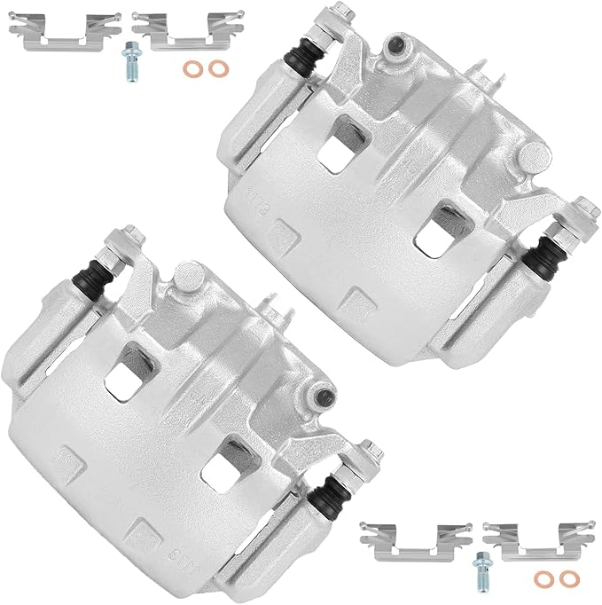 cciyu Front Left & Right Brake Calipers Assembly w/Bracket 19B3123A 19B3122A For Nissan For Frontier/For Pathfinder/For Xterra,For Suzuki For Equator
