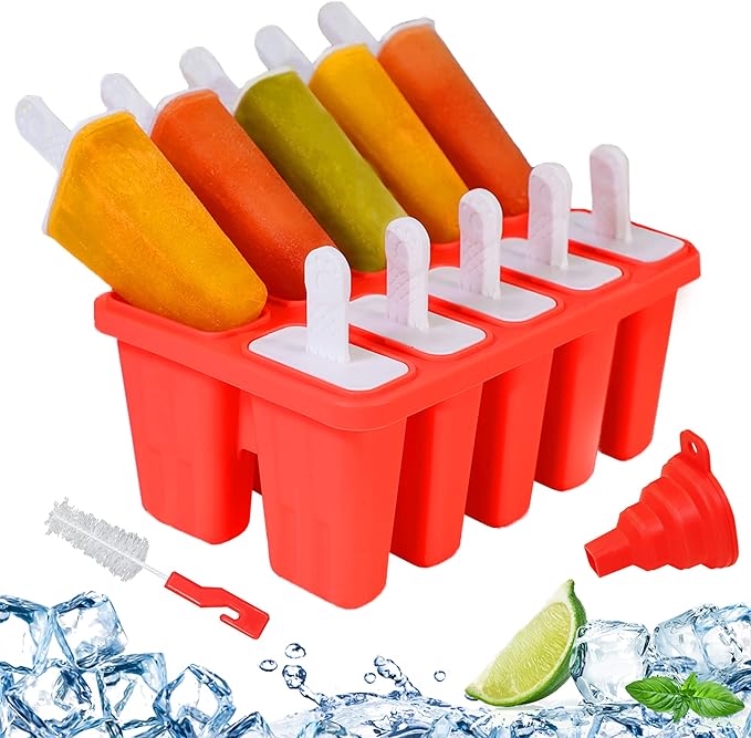 Silicone Popsicle Molds 10-cavity, DIY Ice Pop Mold by Choicy