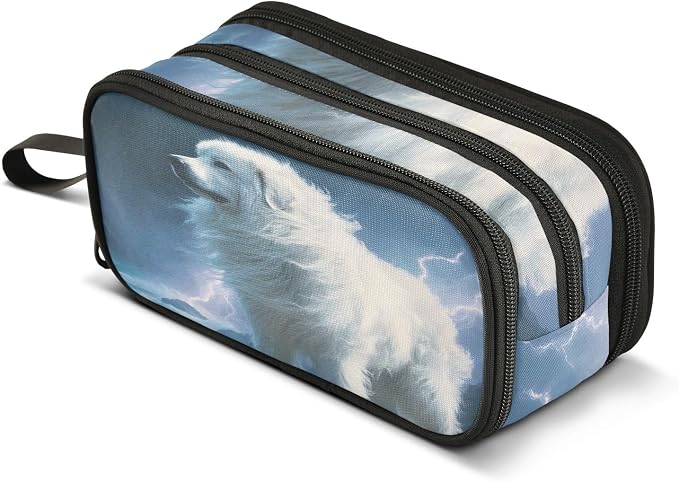 Great Pyrenees Dog Pencil Case Box Boys Girls Large Pencil Pouch Zipper by BOENLE-WELCOMEYOURCOMING