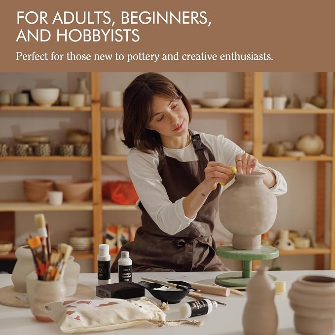ARTIFY Air Dry Clay Kit for Adults, DIY Pottery Craft Airdry Tool Kit at Home - Image 6