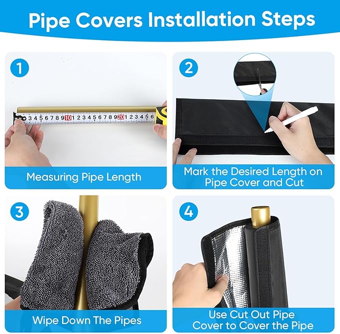 Ac Line Insulation, 78.7x11.8 inch 600D Oxford Air Conditioner Line Insulation, 3 Layer HVAC Copper Pipe Insulation Cover, AC Pipe Insulation Wrap for Outside
