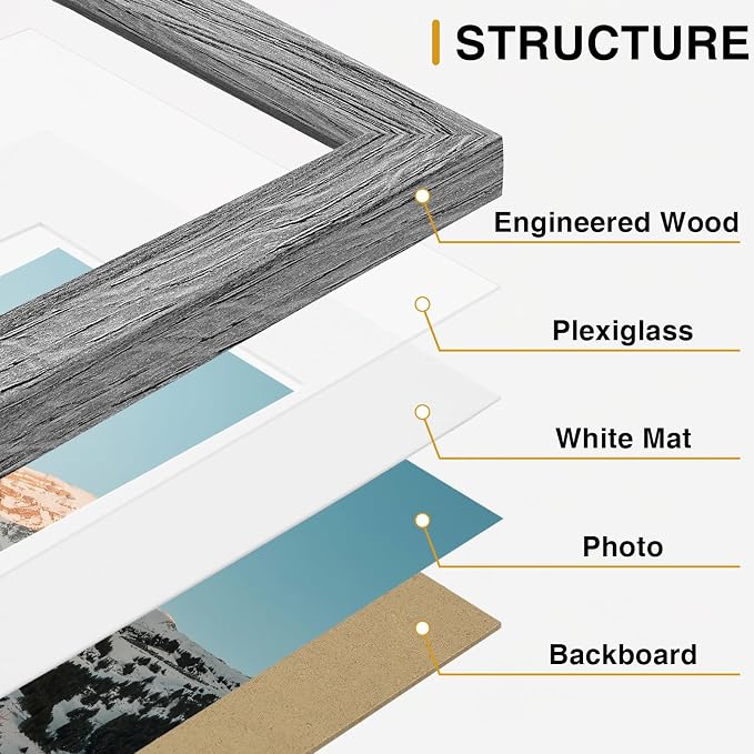 Vittanly 15 Pack Picture Frames Collage Wall Decor - Image 6