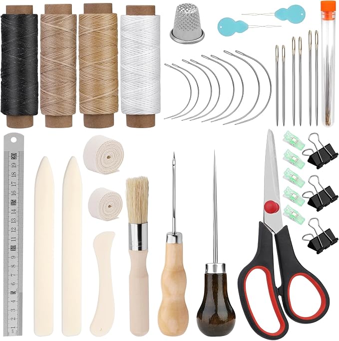 41 Pcs Book Binding Kits 3 Pcs Bone Folder Paper Creaser Paper Folding Tool by Jupean