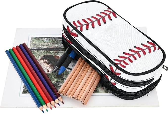 ANANGTEE Cute Baseball Pencil Case - Image 4