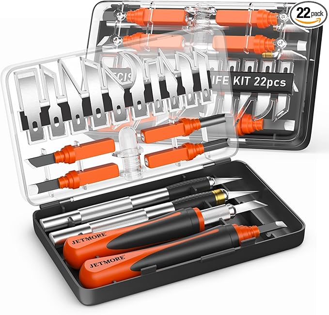 JETMORE Exacto Knife, 22-Piece Exacto Knife Set, Hobby Knife by Jetmore