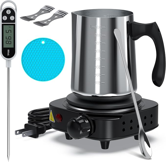Ohcans Candle Making Kit with Electronic Hot Plate, Candle Making Kit by OhcansCandleMaking