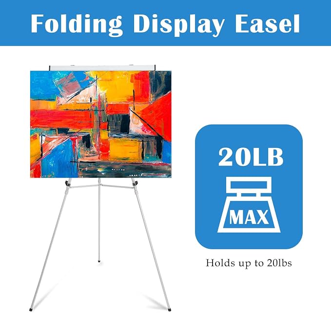 Falling in Art Aluminum Flip Chart Display Easel Stand - Image 5